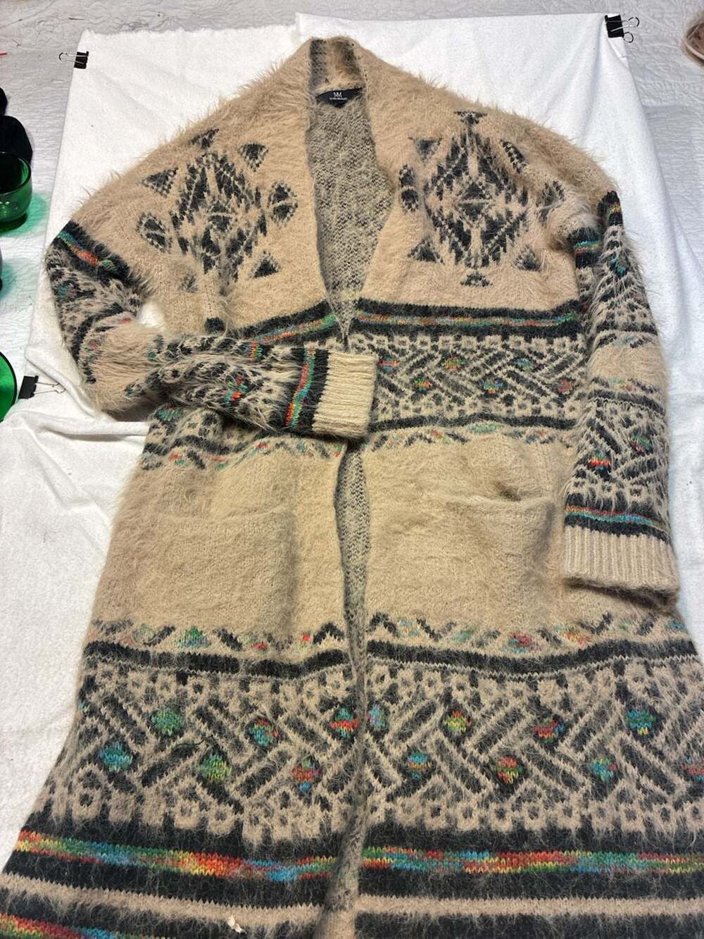 MM by My Michelle Fuzzy Cardigan Sweater Size S